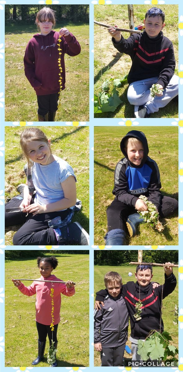 YsgolBroTawe's tweet photo. Creadigol iawn yn yr awyr agored heddiw! 🌳🎨🌳Pupils enjoyed creating natural mobiles with artist  @Clarefrog22  today. Diolch Clare for inspiring us!🤩
#FaCEproject
@MrsBullionsMaes 
@Maesydderwen 
@wgmin_education 
@_OLW_ 
#wellbeing #naturalart https://t.co/rtK5dG941R