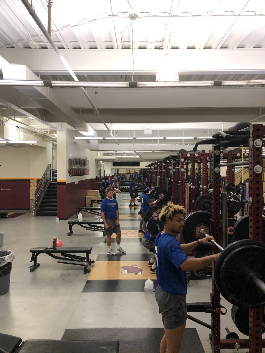 CrowderBasebal1's tweet photo. Day 2 in GJ! Thank you @MesaStrength for letting us use your facility! 

#wR #team56 #968 https://t.co/OXR1GM9IOk