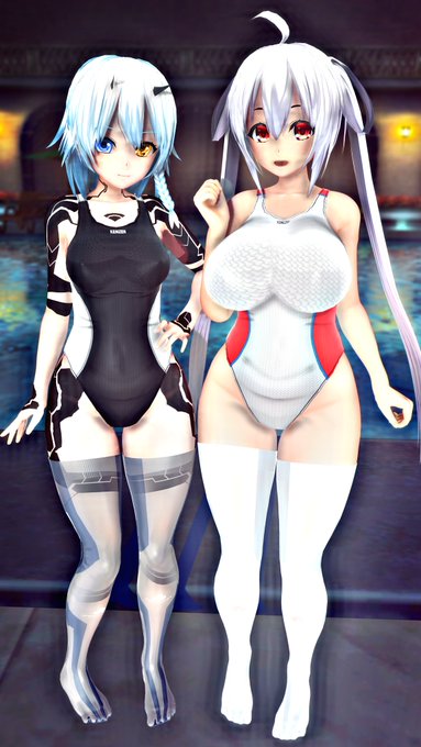 競泳水着ニーソってえっちだよね #COM3D2 