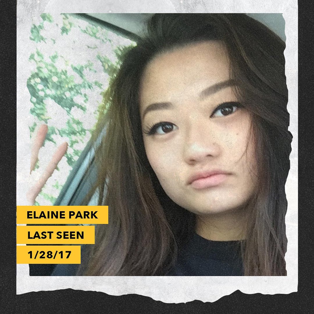 Livedielapod Twitter पर Meet Elaine Park A Year Old College Student Aspiring Actress And Musician She Was Last Seen On January 28th 17 Elaine S Disappearance Marks The Beginning Of Neilstrauss Journey Down The