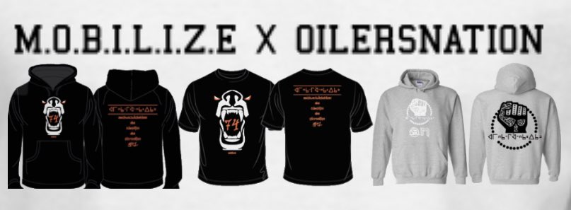 dfoedmonton's tweet photo. M.O.B.I.L.I.Z.E x OILERSNATION
Hoodies and Tees available for purchase.
Shop: https://t.co/8SCAs8ymGH
10% of MASKWA sales will be donated to the Alberta Indigenous Games
10% of the MOBILIZE Hoodie will be donated to Edmonton 2 Spirit Society
#mobilize #maskwa @nationgear https://t.co/33Ja8XkMyl