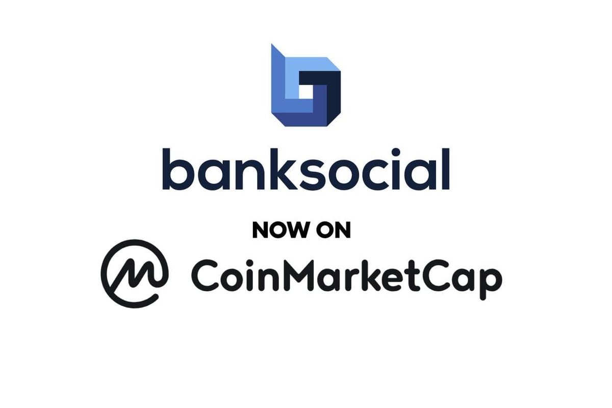 BANKSOCIALio's tweet photo. #BSOCIAL token is now out on @CoinMarketCap! You can track the price, volume, and add it to your watchlist. #BankSocial #Defi #FinTech. https://t.co/zoewgIBucv https://t.co/TqAMvPZ4h0