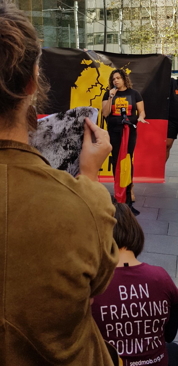 knitnannasSYD's tweet photo. Nannas were at yesterday’s Empire Energy AGM snap protest.  Most speakers were from SEED Indigenous Youth Climate Network - told how mining companies lied to traditional owners &amp; ignored their rejection of fracking the land.@EmpireEnergyLtd #listentoyourNannas https://t.co/ovGLZJcnY9
