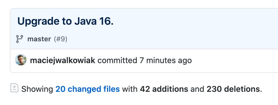 Spring PetClinic Data JDBC upgraded to <a href="/java/">Java</a> 16. 

Records do make a difference 🤩

github.com/spring-petclin…