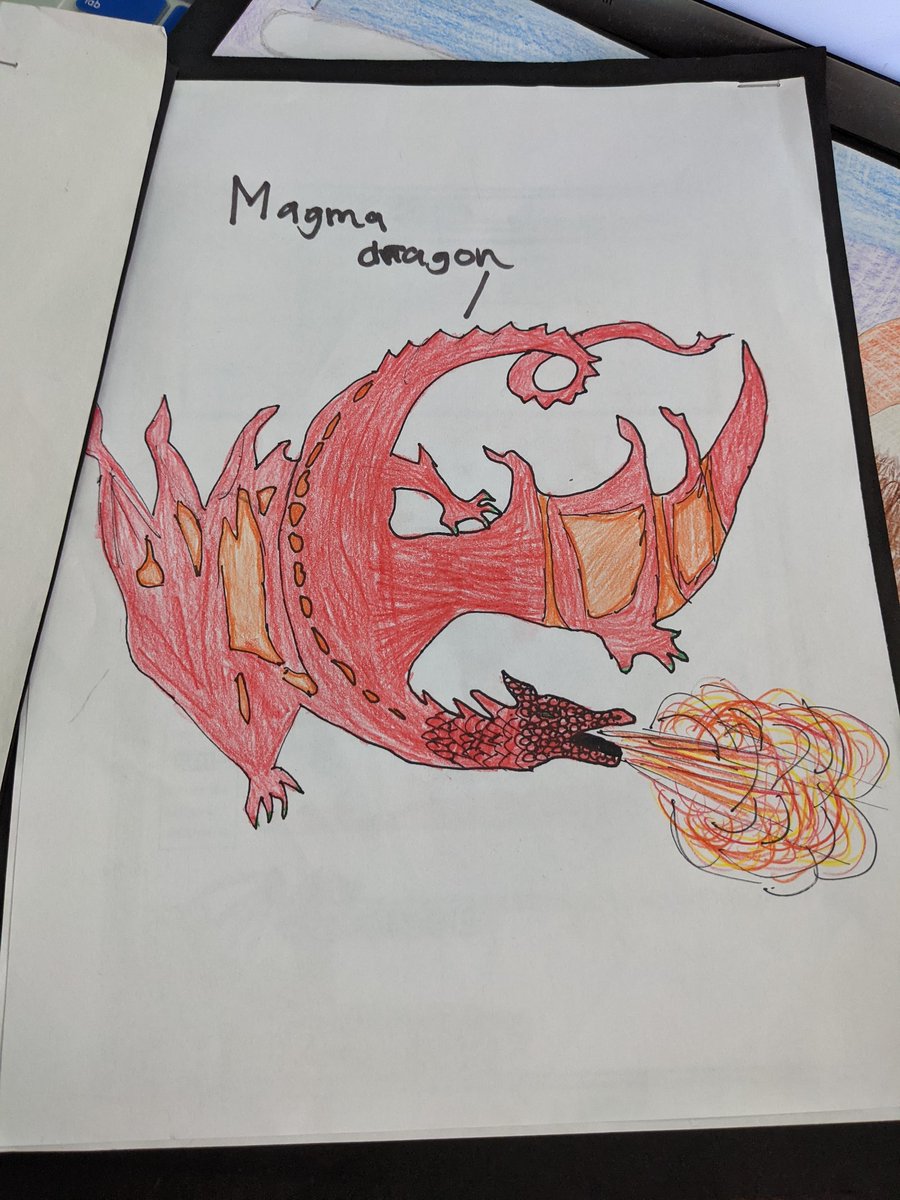 ladyruff13's tweet photo. We finished our Dragon STEM project. Students designed an egg, a scale sample, life stats of the dragon they created, create a map of where they lived, and come up with a local legend about their dragon. They loved it. Here's a peek #GreatDay2BaTiger @Avery_Tigers https://t.co/vXFOp9tmaW
