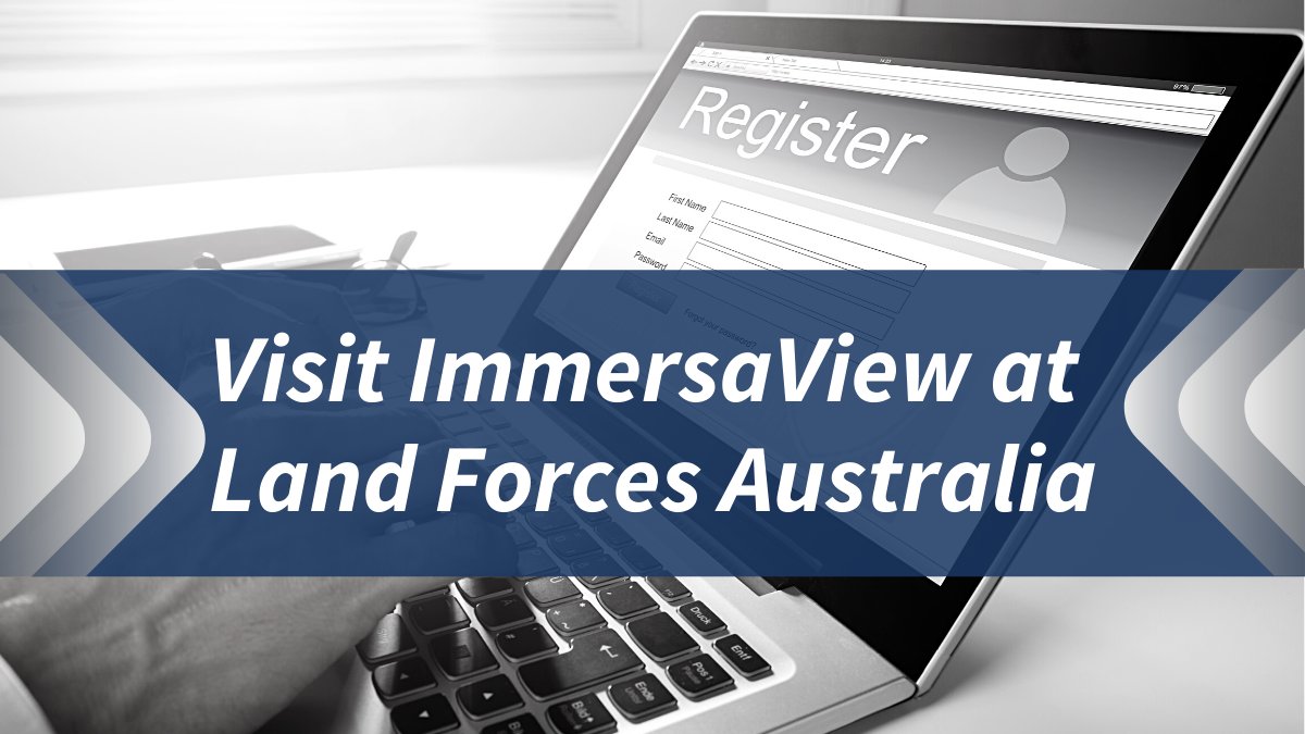 PLEXSYS's tweet photo. Visit @ImmersaView at Land Forces Australia, booth 1A6! ImmersaView - a @PLEXSYS Company
Click here to learn more: https://t.co/UXIRQHePAo https://t.co/tnQQ8DNgAw