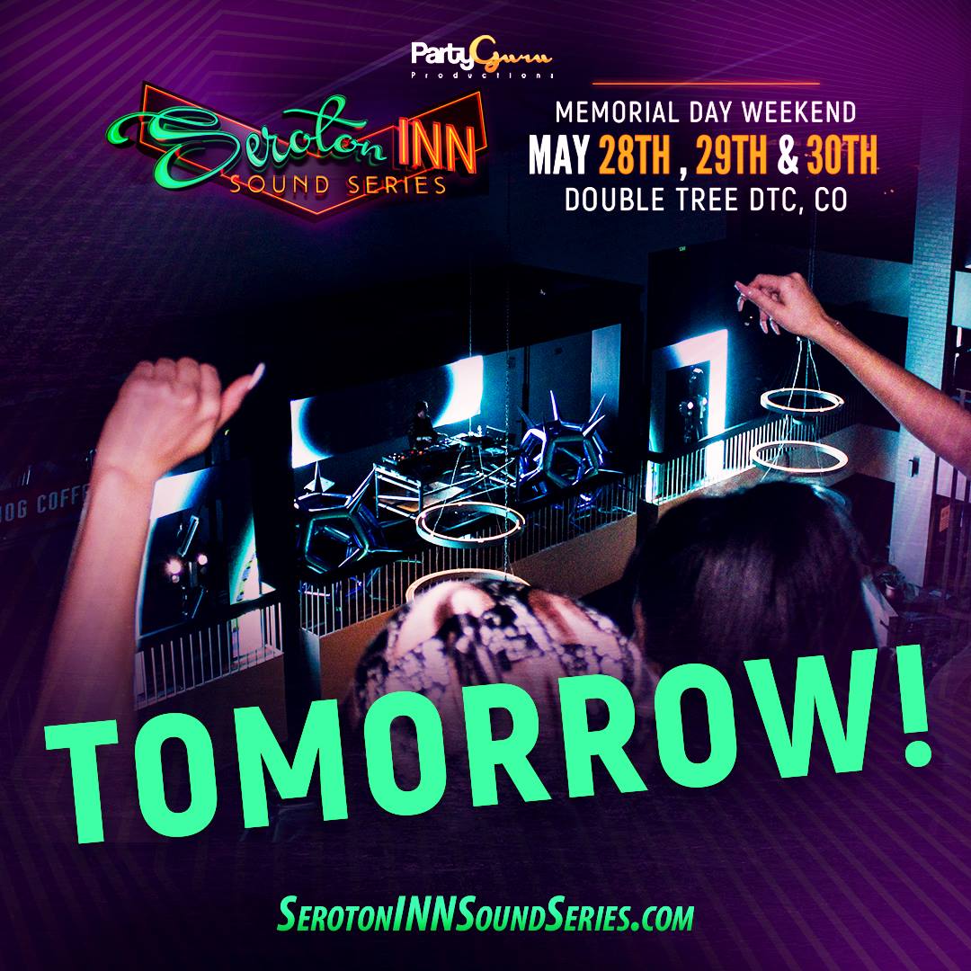 SerotoninnSound's tweet photo. We are stoked to kick off 3 days of epicness at @serotoninnsoundseries TOMORROW! The first night's lineup includes @destructoamf, @golfclapdet , @subsetgetsit &amp; more. Pool parties, late night socially distanced silent discos, balcony battles &amp; all the fun during our #staycation https://t.co/6gVbhnOfxB