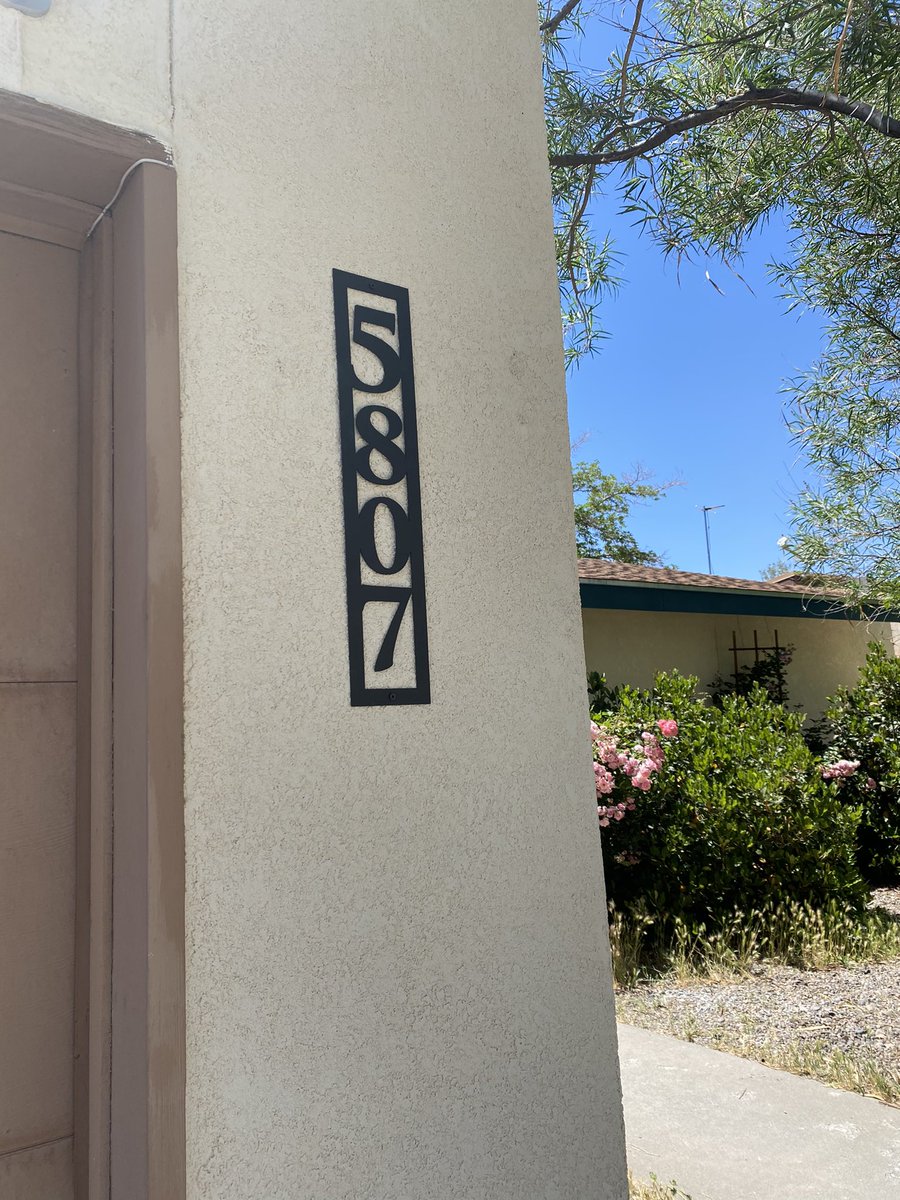 landrews5807's tweet photo. Got new house numbers!! #thinkmetal did an awesome job!! https://t.co/QT8wgP2rQp