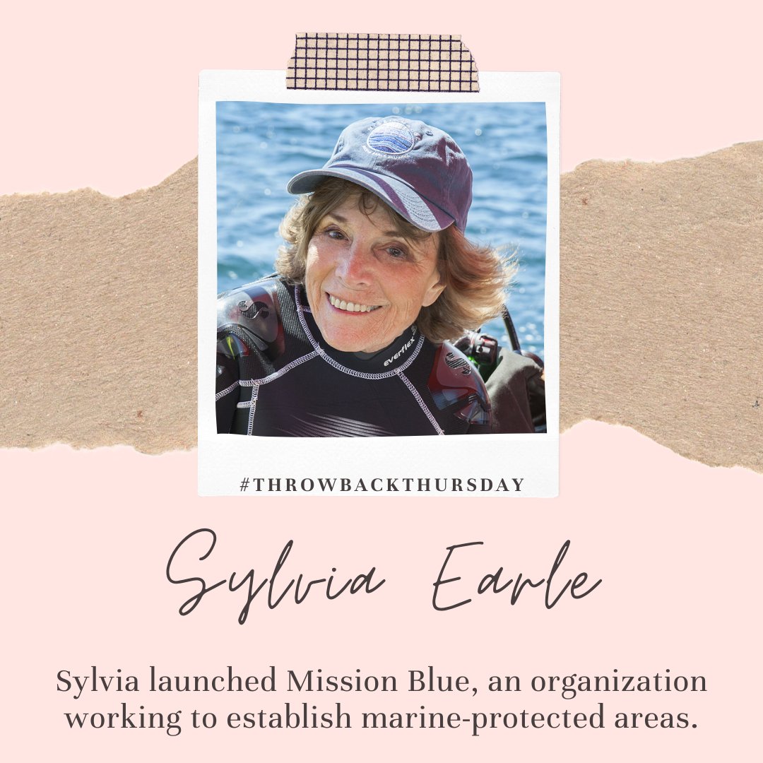 #throwback to when Sylvia Earle launched Mission Blue, an organization working to establish marine-protected areas.

Learn more about her contributions on our Instagram and Facebook: linktr.ee/peelgems