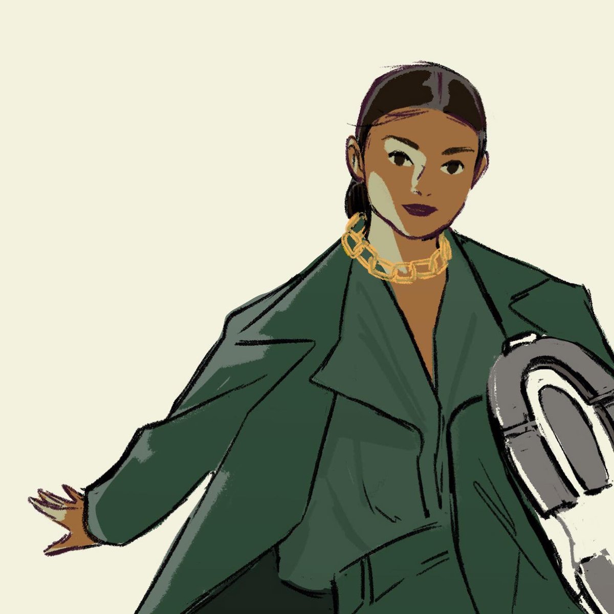 leilanestpasla's tweet photo. #greenjacket #blazer #girlfashion #illustration 🐸🦎🐢🐍🦖 https://t.co/YHFg30De13