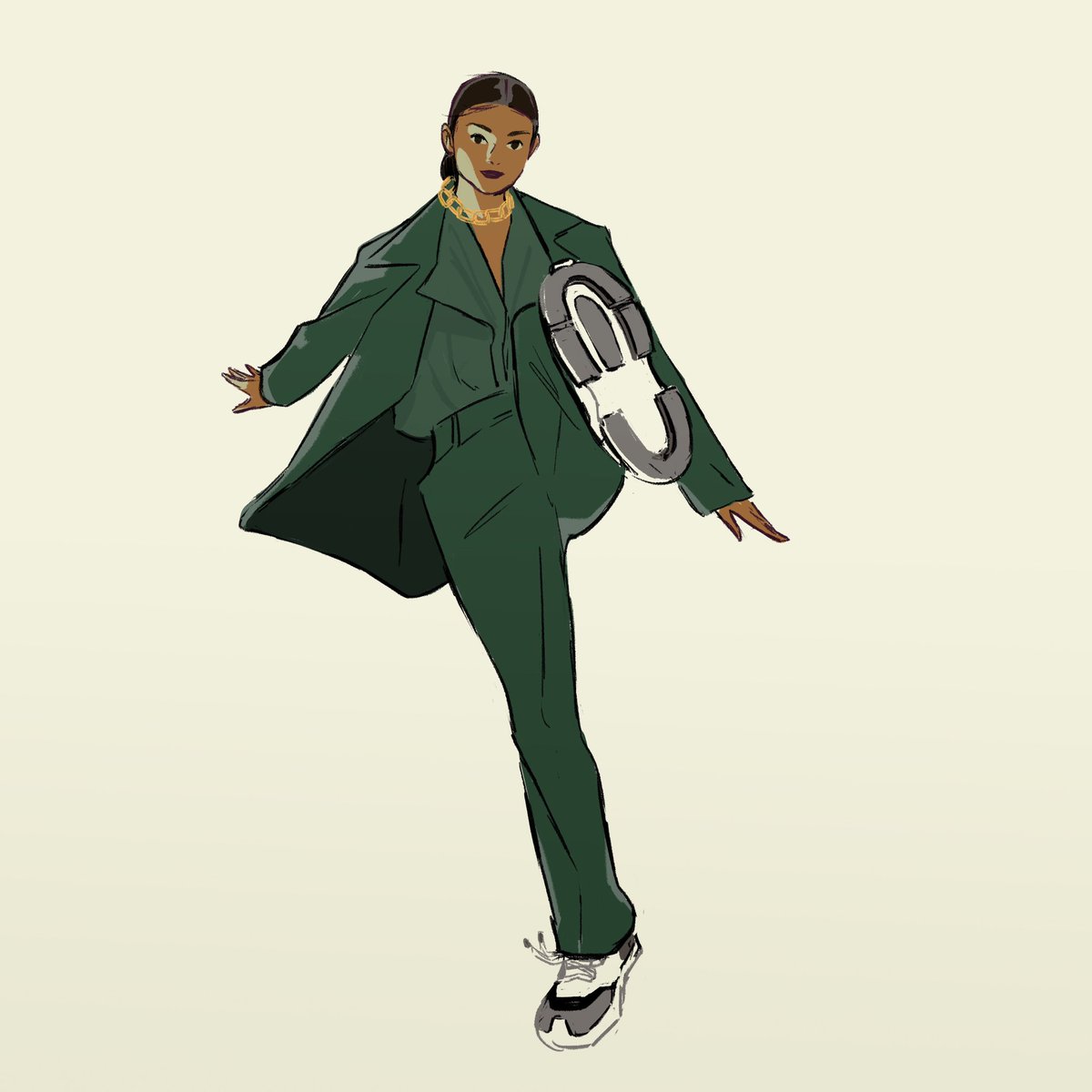leilanestpasla's tweet photo. #greenjacket #blazer #girlfashion #illustration 🐸🦎🐢🐍🦖 https://t.co/YHFg30De13
