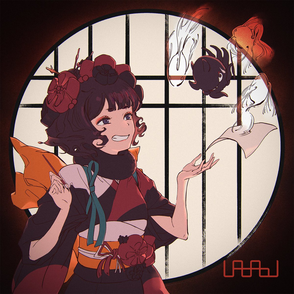 葛飾北斎(Fate) 「>お栄ちゃん書いて欲しいです! #odaibako_uaaaou 
🐙 」|UAAAOUのイラスト