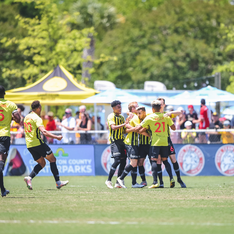 Chas_Battery's tweet photo. We are nearing another sellout for our match next Friday night! Get your tickets now before they're gone so you don't miss out on the action against @LAGalaxyII!

Come join us at Patriots Point 🎟️⬇️