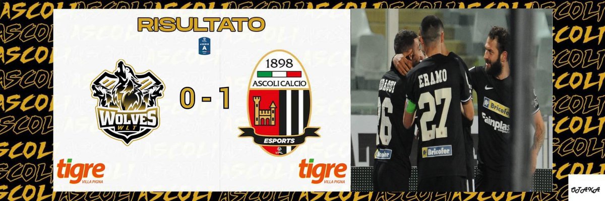 🔥Risultati
22ª Giornata <a href="/VPLItaly/">VPL Italy 🇮🇹</a> 
✅1-0🆚<a href="/WltWolves/">WLT Wolves</a> 
⚽️<a href="/GLDDinho7/">GLD Dinho7</a> 
🗝<a href="/MrSolida/">MrCorona</a> 

#ForzaAscoli🤍🖤