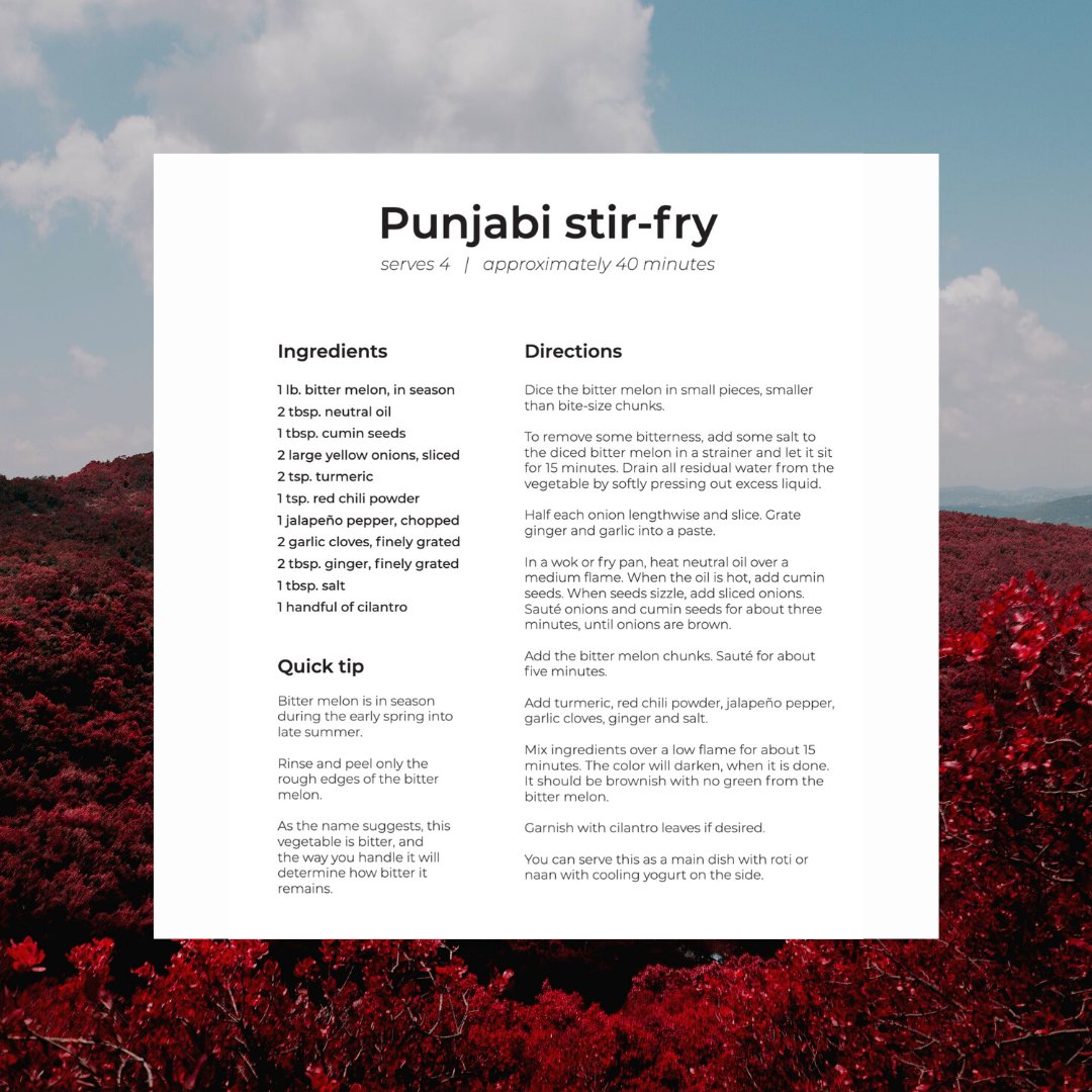 If you have never had bitter melon, now is the time to try it. Check out the Spring Issue of Bull Magazine to spice up your veggie game. Link in bio.