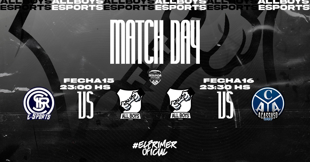 AllBoys_eSports's tweet photo. #PS4 #FIFA21 #IesaSegunda

Estos son los rivales de esta noche:

⚫📆Fecha 15:
⚪🕚23:00HS
⚫🆚 @CSIReSports 
⚪🏟️ Visitantes

⚫📆Fecha 16:
⚪🕦23:30HS
⚫🆚 @AcassusoeSports 
⚪🏟️Islas Malvinas

#ElPrimerOficial 🖤🤍
#DaleAlbo 🏴🏳️ https://t.co/J9oYg81fCD