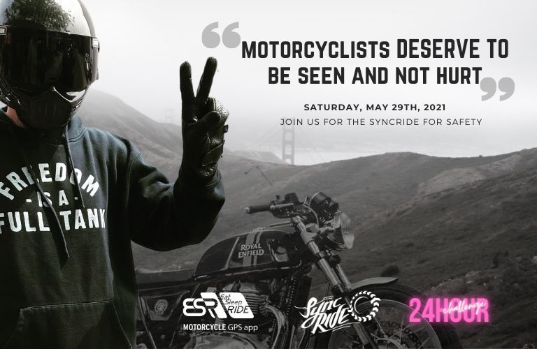 EatSleepRIDE's tweet image. Are you doing anything for motorcycle safety month? SyncRIDE is this Saturday on the #ESRapp we ride solo but in-sync to be seen. Ride Safe #eatsleepride #syncride &amp;gt;  esr.cc/syncride-2021