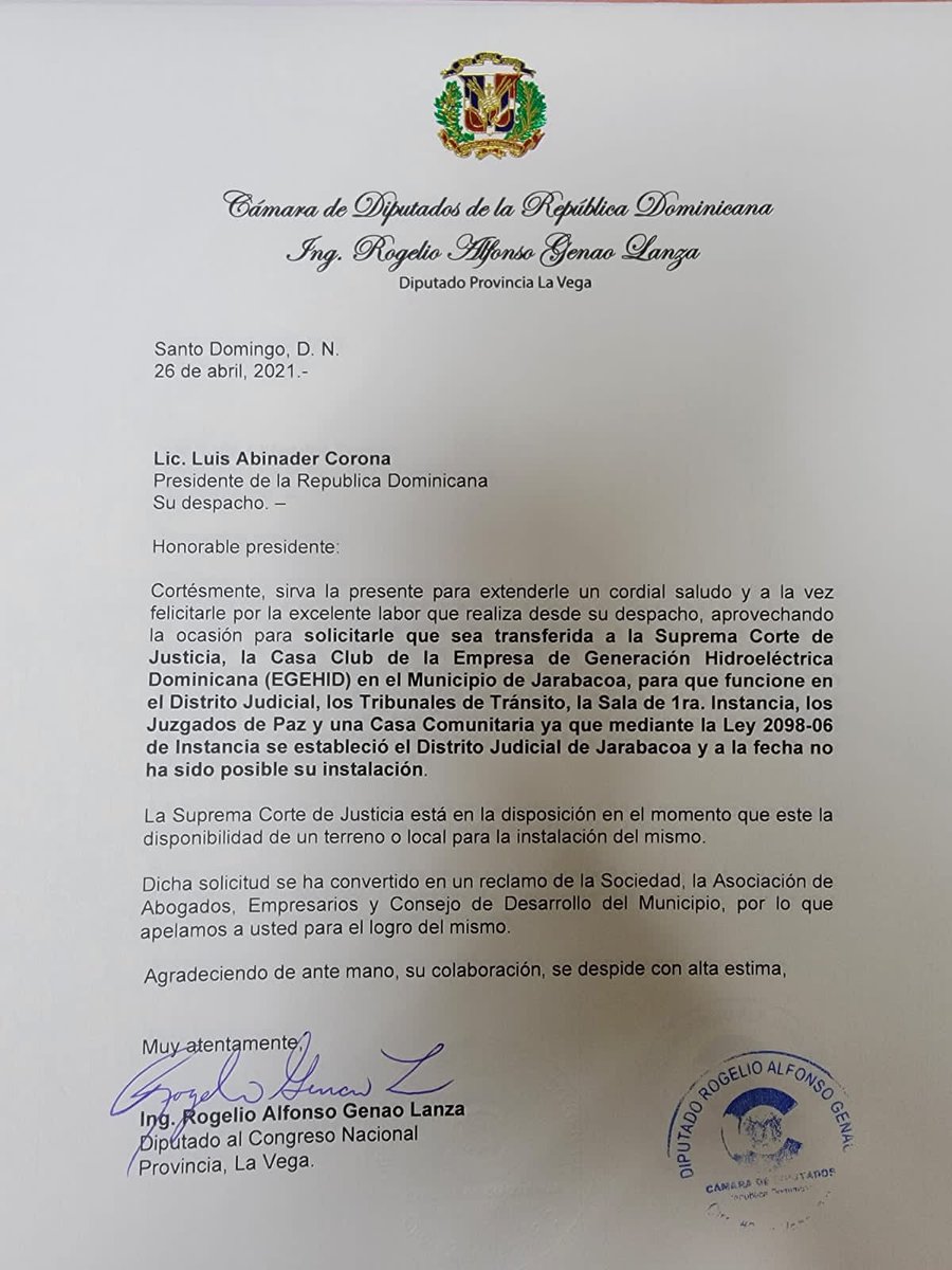 Raymondg1973's tweet photo. Gracias a nuestro  diputado @RogelioGenaoLz  trabajando a favor de sus representados.
A nosotros los abogados, nos urge el #DistritoJudicial en #Jarabacoa 

@RogelioGenao 
@ProcuraduriaRD 
@PoderJudicialRD https://t.co/QHSgwtWEZn