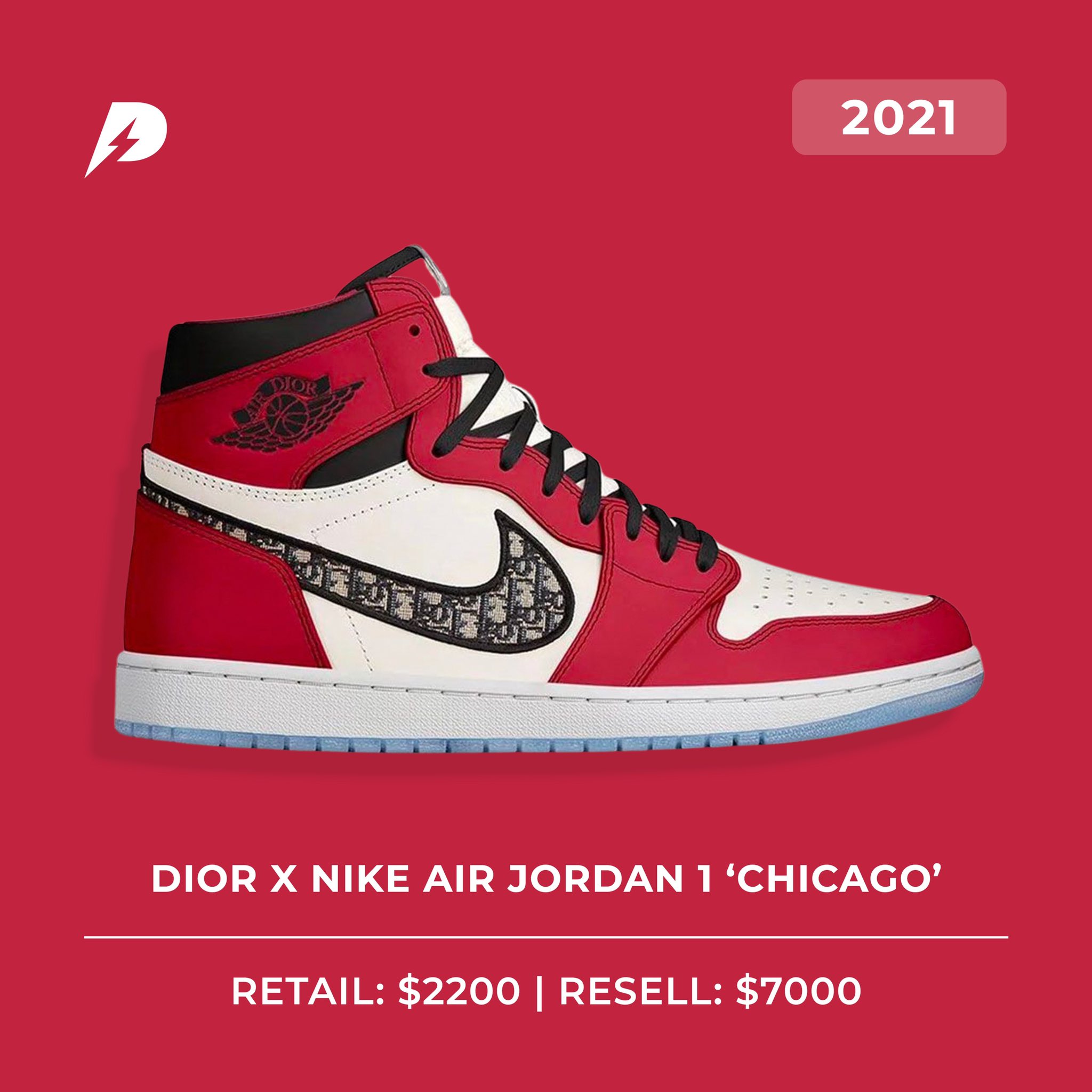 Air Jordan 1 Dior Chicago A3 Poster Print #31 Air Jordan 1 Dior Chicago A3 Poster Print
