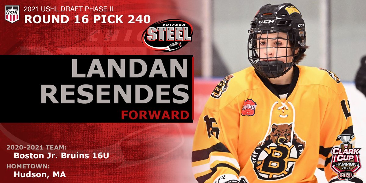 ChicagoSteel's tweet photo. Welcome to the Chicago Steel, Landan Resendes!

📸: @DanHickling | #WeAreSteel | #USHLDraft https://t.co/AsSxaLIWw8