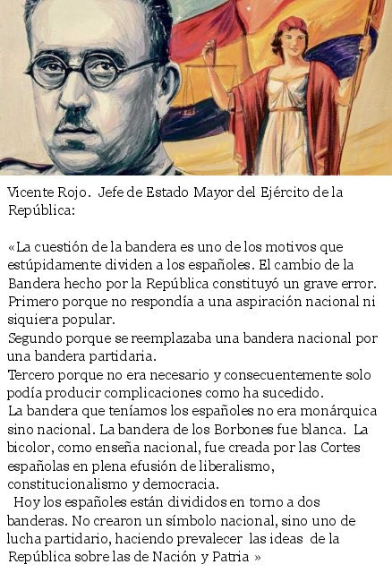 CCivicaCatalana's tweet photo. Esto del jefe de Estado Mayor de la República es #MemoriaHistórica, pero esta te la ocultan:

«El cambio de bandera hecho por la República fue un grave error. La bandera rojigualda no era monárquica, sino nacional. La tricolor no nació del pueblo, sino de una minoría sectaria" https://t.co/QA01dRSFVd