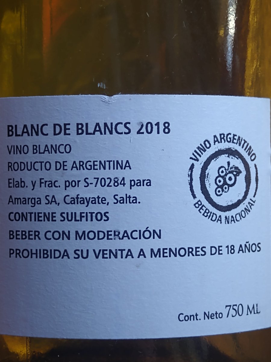 Hermoso blanco del NOA, elaborado por <a href="/PacoPuga1/">Paco Puga</a>, junto a <a href="/degege/">diegoico 🍇🍷🐷🌱</a> y <a href="/maxilich/">Maximo Lichtschein</a> . Se va como agua!!! Un verdadero problema.