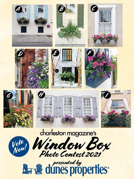 What was your favorite photo from our #ChasMagWindowBoxes #PhotoContest presented by @dunesproperties? Head over to our Instagram or Facebook page to vote now! Winner will be announced Friday, May 28 at 4pm EST. #Charleston #springincharleston #lowcountryliving
