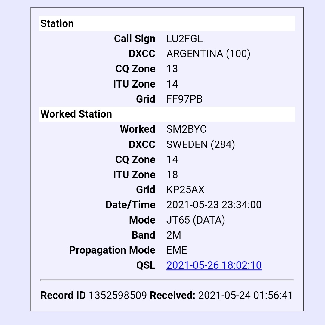 LU2FGL's tweet image. New one in 144Mhz...!