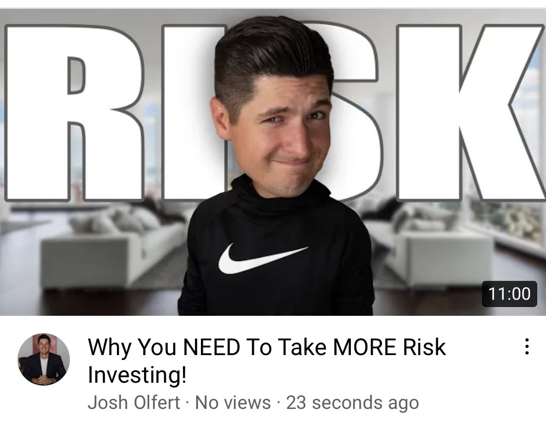 Why Young people NEED To Take MORE Risk Investing! youtu.be/qsHPw7toXwc via <a href="/YouTube/">YouTube</a>