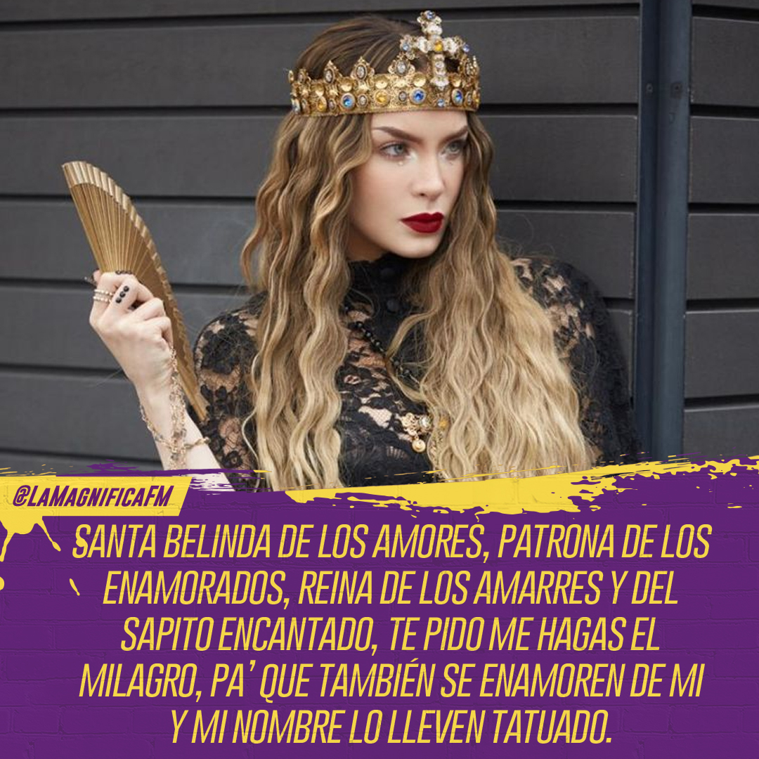 🙏❤️💍 Santa @belindapop 🙏❤️💍 Comparte para que nos haga el milagro 😱😱  #LaMagnífica #MemeMagnífico, image size:1080x1080
