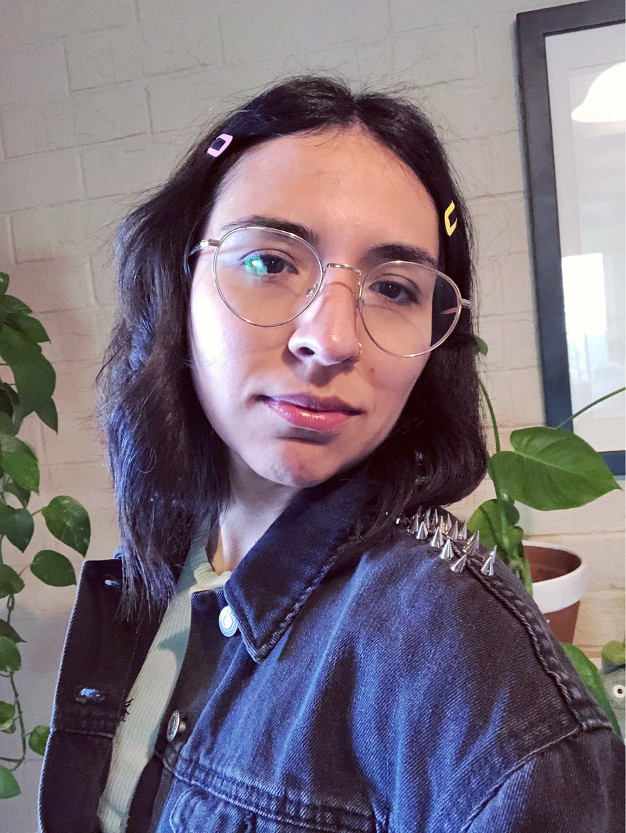 shandiin's tweet photo. Just got the worlds coolest jacket in the mail today 💛☠️💕 https://t.co/d6yCcBdocs