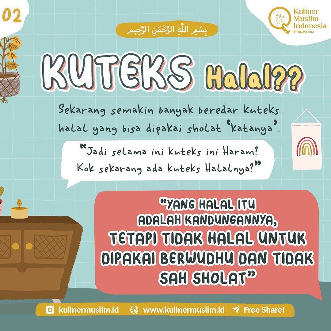 Muslimah_talk's tweet photo. Apakah koteks halal?  Silahkan dibaca. Semoga bermanfaat https://t.co/5X2aljcTze