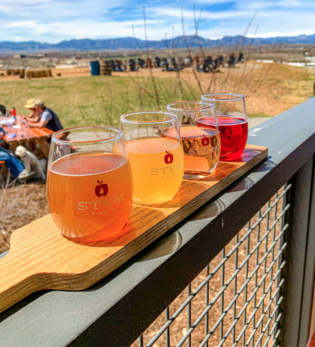 Acreagecolorado's tweet photo. Did someone say Cider Flight? π #stemcider #acreageco https://t.co/55AZnntght