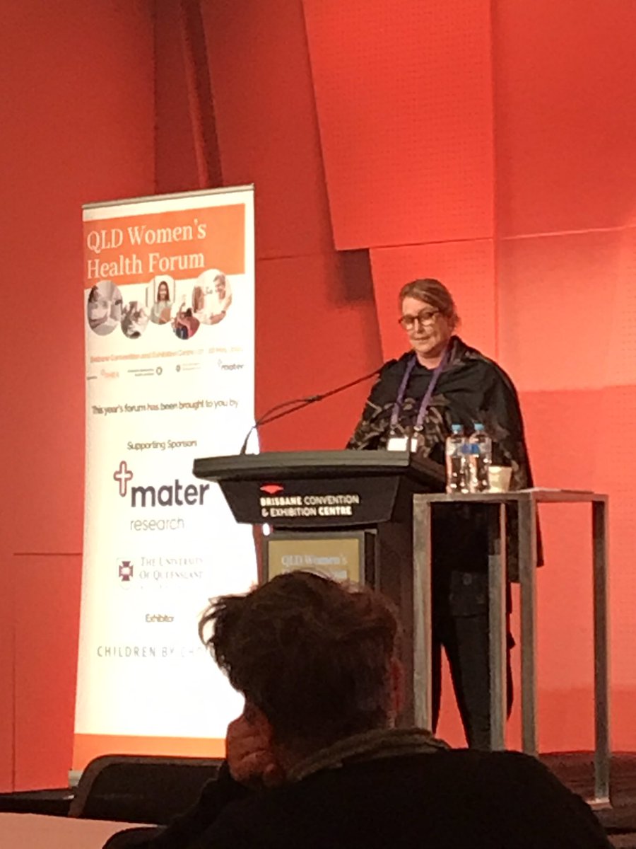 My boss Prof Vicki Clifton opening day 2 of Qld Women’s Health Forum. All about identifying unmet need in women’s health. #QLDWomensHealth