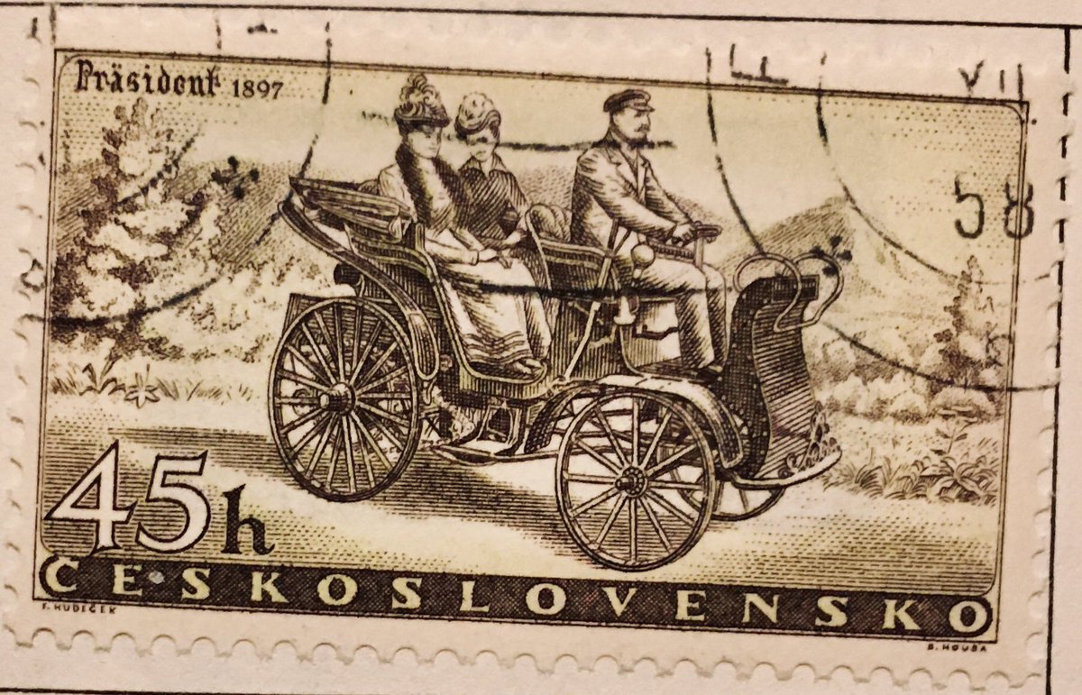 KlineSmith7's tweet photo. #Czechoslovakia #Stamp Issues of 1958
#MotorizedVehicles 1897
#Art #History ๐โค๏ธ https://t.co/yJiv88VG55
