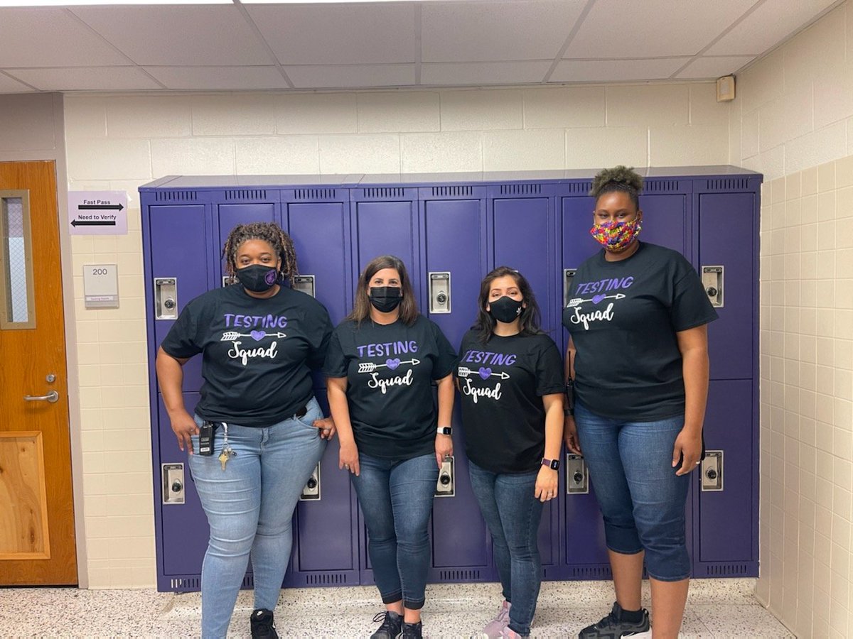 CoachMiShaw's tweet photo. I would not have made it through this testing season without my testing squad. I am proud to be on a campus where people will go through the trenches with me, no questions asked. #TeamBAAM #ProudToBeALion #LMS @SendMawesome @CoachBRich @Alissaag02 @Lamar_MS https://t.co/WnfYzc1VzZ