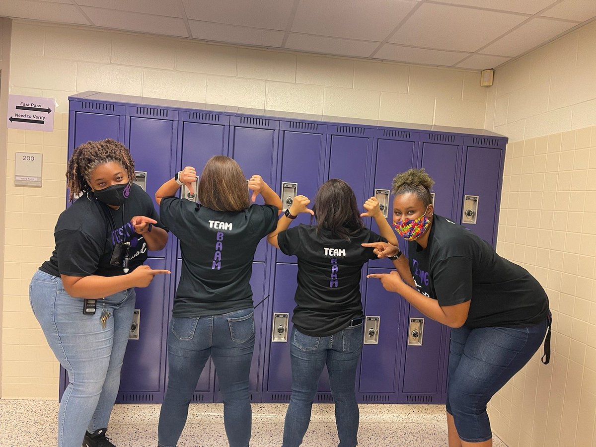 CoachMiShaw's tweet photo. I would not have made it through this testing season without my testing squad. I am proud to be on a campus where people will go through the trenches with me, no questions asked. #TeamBAAM #ProudToBeALion #LMS @SendMawesome @CoachBRich @Alissaag02 @Lamar_MS https://t.co/WnfYzc1VzZ
