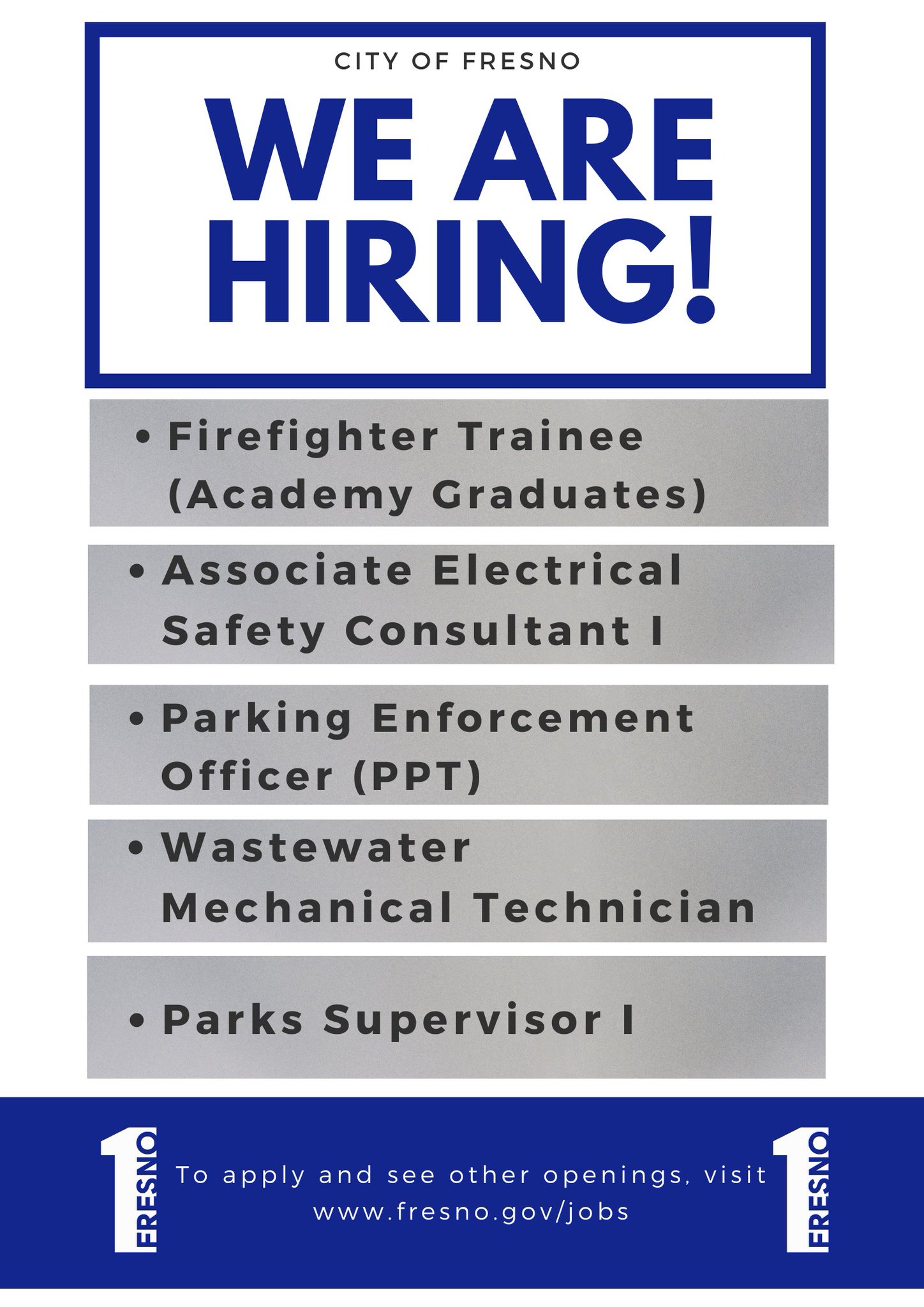 City of Fresno on Twitter "JOB OPENINGS 🔹Firefighter Trainee