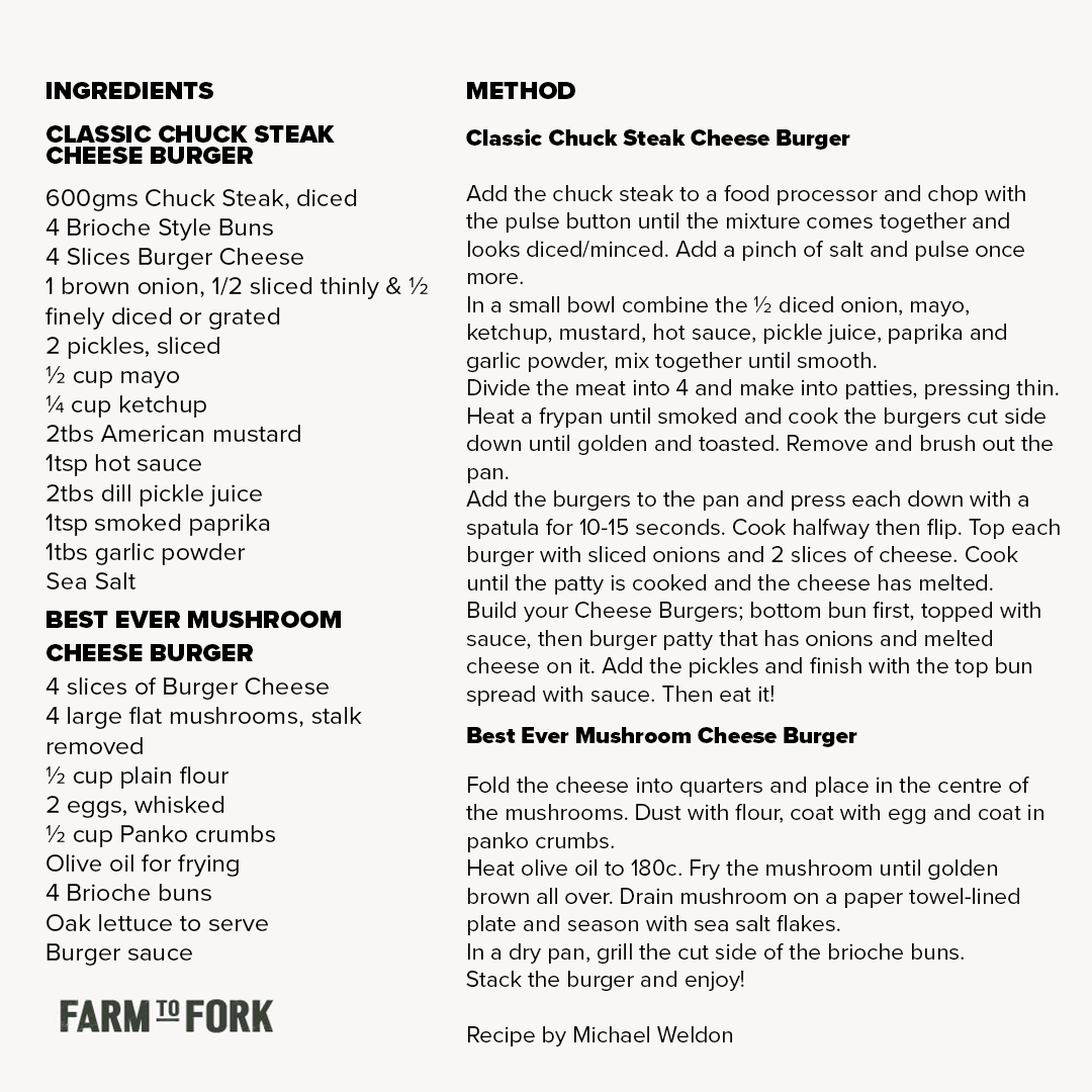 🍔It's International Burger Day!🍔

We have 2 mouth-watering burger recipes to share with you, prepared by @MichWeldon from Farm To Fork!

The big question is, 🥩 or 🍄?

#internationalburgerday