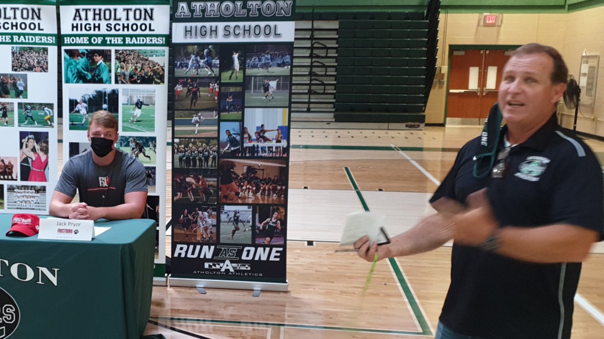 AtholtonFB's tweet photo. Congratulations to Jack Pryor!
He signed his Letter of Intent today to play football at Frostburg State University. https://t.co/fZmocH1OBR
