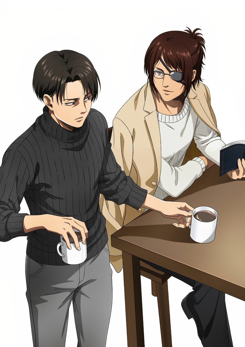 Milotikat on Twitter: "Levi and two things he loves: tea and Hange 🥰 # levihan #aot https://t.co/iMKLQi9dkB" / Twitter