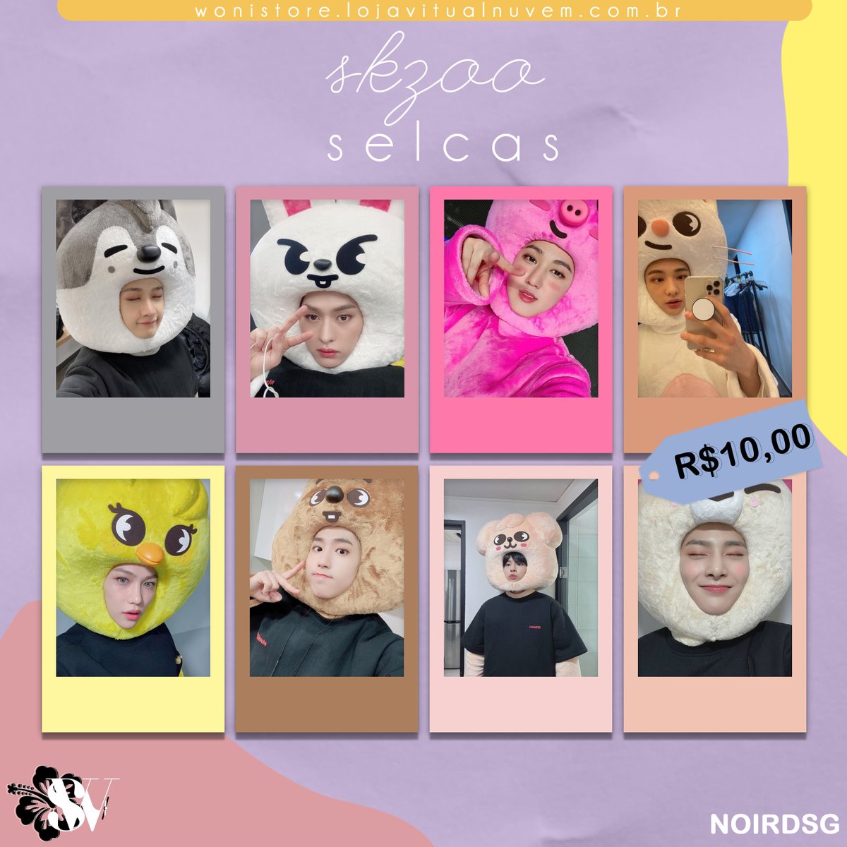 🌸KIT POLAROIDS - STRAY KIDS - SKZOO🌸

💰 R$ 10,00
📐 Polaroids no tamanho de 6,5 x 9,5 cm.
🚛 Frete não incluso!
💳 Desconto de 5% por depósito/transferência
🛒 Compre pelo site ou pela shopee!

🔗wonistore.lojavirtualnuvem.com.br/produtos/kit-p…

🛍️shopee.com.br/product/327184…