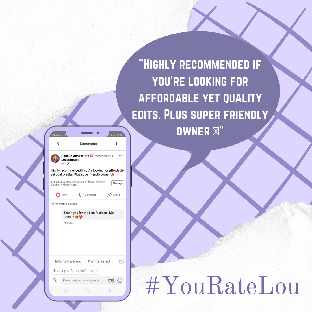 LouStagram__'s tweet photo. Wakey wakey Wednesdayy! 💖😊

Thank you for the feedback our satisfied customers 💖 

🥂 to more revisions, satisfied customers, and learnings 😍💖

#LouStagramFeedbacks https://t.co/MKECmWNPYG