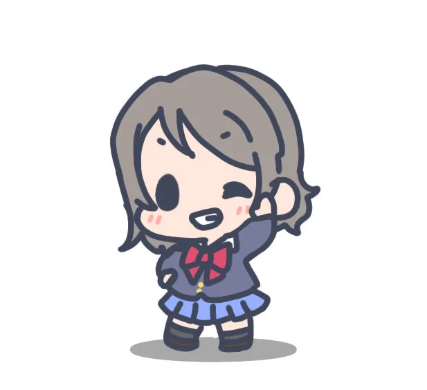 ヨーソロー曜ちゃんラクガキ(音ノ木坂制服ばーじょん) 