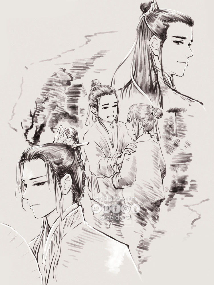 "Missed"  
Yue 7 and Shen 9 / #svsss #人渣反派自救系统 

+Patreon sketch request+ 