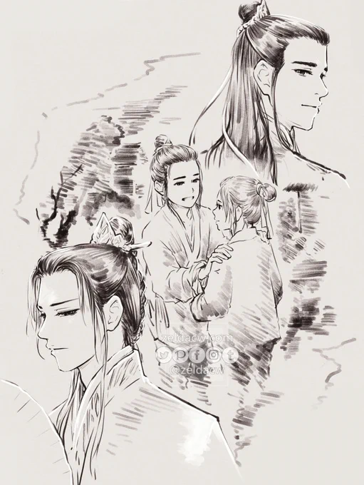 "Missed"  
Yue 7 and Shen 9 / #svsss #人渣反派自救系统 

+Patreon sketch request+ 