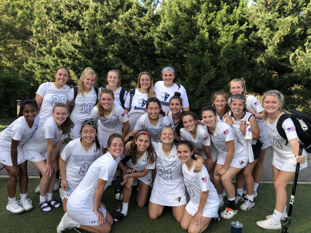 LexMinutemenAth's tweet photo. Lex Girls Lax with their 2nd win over Winchester this week to move to 7-1 on the season and to set up a HUGE series with Reading starting next week! #LexLax #LexGo 💙💛🥍 https://t.co/9qJwKgFepc
