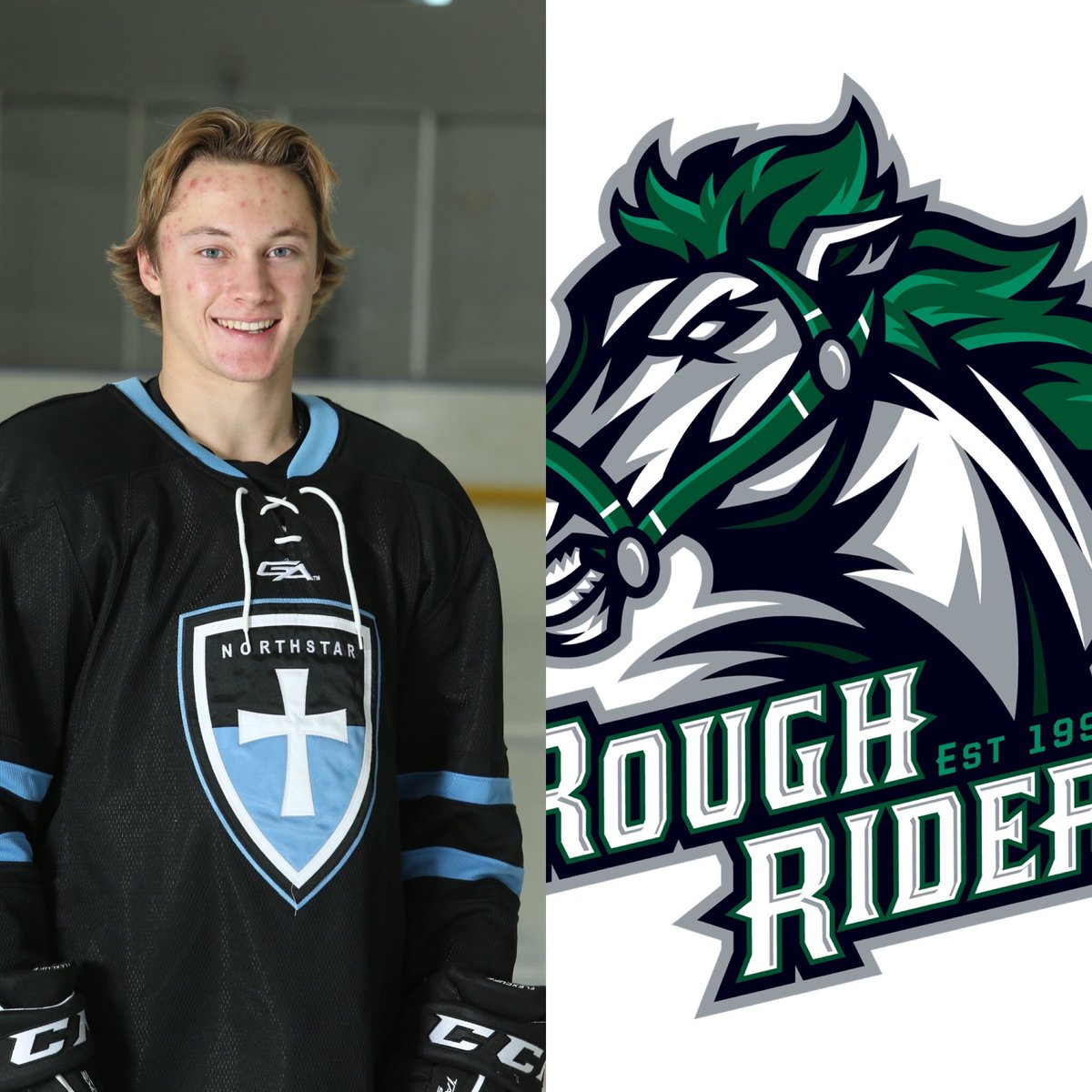 NCA_Knights's tweet photo. We had FOUR players taken in today’s USHL Phase II Draft! Jacob Napier (1st rd) and Cody Croal (8th rd) were selected by the Muskegon Lumberjacks, Reese Laubach (3rd rd) by the Youngstown Phantoms, and Calvin Hanson (14th rd) by the Cedar Rapids Roughriders. 

Congrats, guys! ⚔️ https://t.co/K7ix1BAWd2