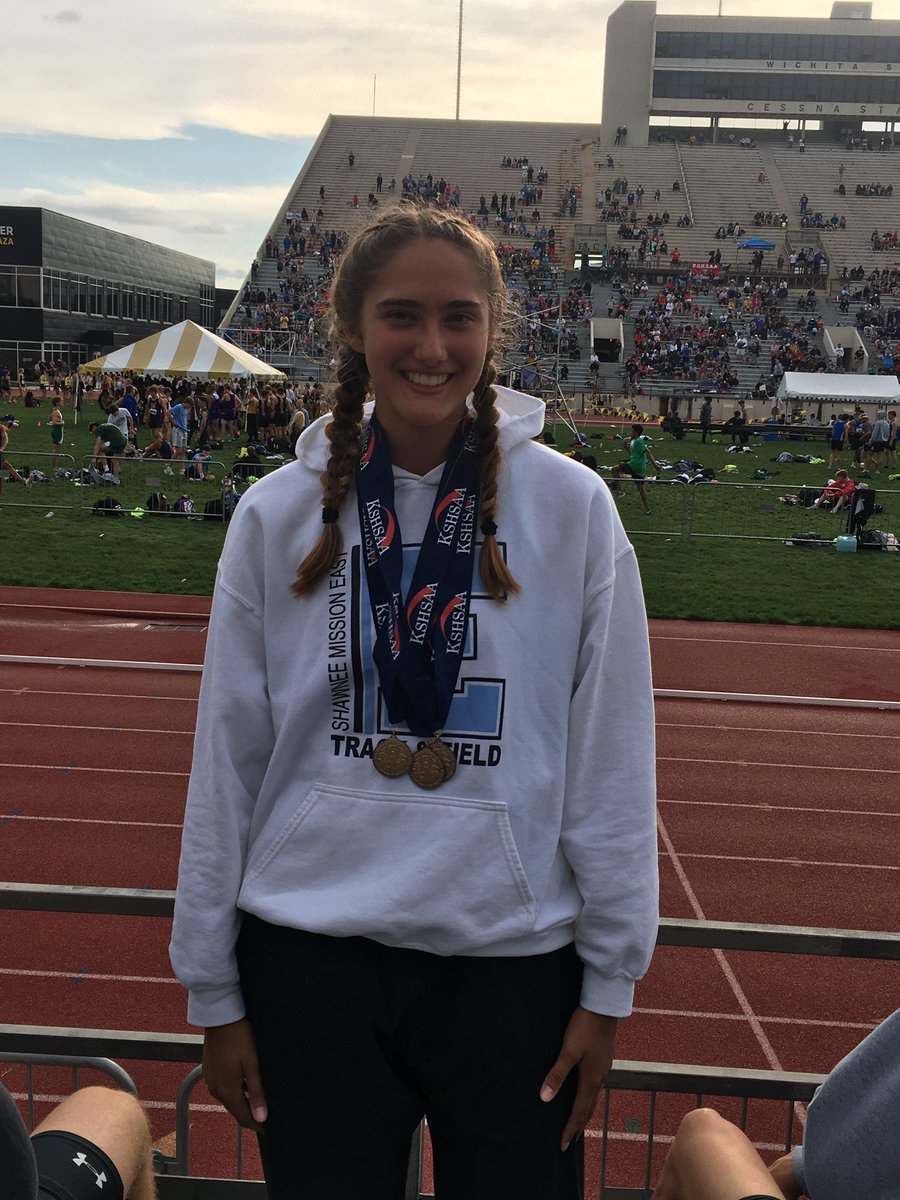 Big Day for Junior Tess Roman at the 6A Track and Field Championships. 6th in LJ, 4th in TJ, 2nd in HJ! Very proud of this girl and all her accomplishments during the season.

<a href="/coachfossoh/">Emily</a> <a href="/CoachWiesner/">Coach Wiesner</a> @SMEathletics <a href="/SMEOffice/">SME Office</a>