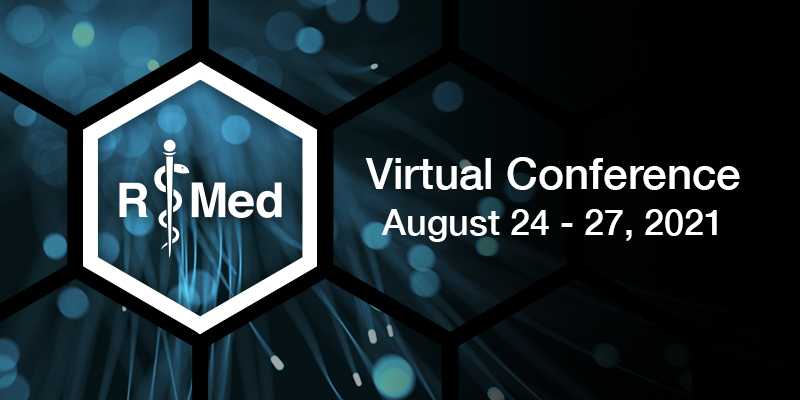 r_medicine's tweet photo. Mark your 📆 - the 2021 R/Medicine Virtual Conference will be August 24-27th!

Registration and abstract submission are now open on our website: https://t.co/lWiMavWdh0

You've done great work, come share it with the R/Medicine community! #rmed2021 #rmedicine #rstats https://t.co/BEEIPkTnQg